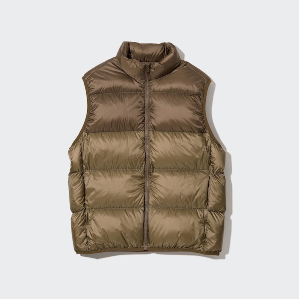 Uniqlo Mens Wide quilt color block vest